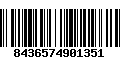 Código de Barras 8436574901351