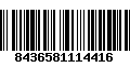 Código de Barras 8436581114416