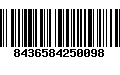 Código de Barras 8436584250098