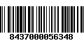 Código de Barras 8437000056348