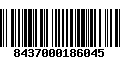 Código de Barras 8437000186045