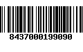 Código de Barras 8437000199090