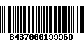 Código de Barras 8437000199960