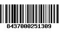 Código de Barras 8437000251309