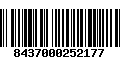 Código de Barras 8437000252177