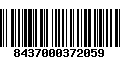 Código de Barras 8437000372059