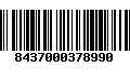 Código de Barras 8437000378990