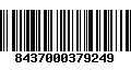 Código de Barras 8437000379249