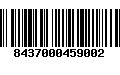 Código de Barras 8437000459002