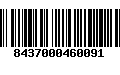 Código de Barras 8437000460091