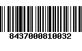 Código de Barras 8437000810032