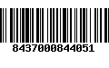 Código de Barras 8437000844051