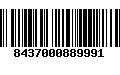 Código de Barras 8437000889991