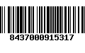 Código de Barras 8437000915317