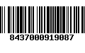 Código de Barras 8437000919087