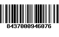 Código de Barras 8437000946076