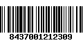 Código de Barras 8437001212309