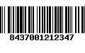 Código de Barras 8437001212347