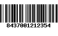 Código de Barras 8437001212354