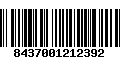 Código de Barras 8437001212392