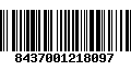 Código de Barras 8437001218097