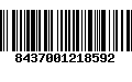 Código de Barras 8437001218592