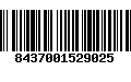 Código de Barras 8437001529025