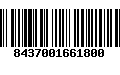 Código de Barras 8437001661800