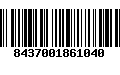 Código de Barras 8437001861040