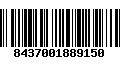 Código de Barras 8437001889150