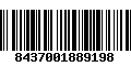 Código de Barras 8437001889198