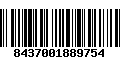 Código de Barras 8437001889754