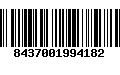 Código de Barras 8437001994182