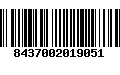 Código de Barras 8437002019051