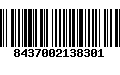 Código de Barras 8437002138301