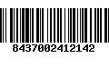 Código de Barras 8437002412142