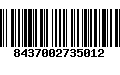 Código de Barras 8437002735012