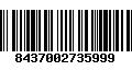 Código de Barras 8437002735999