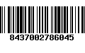 Código de Barras 8437002786045