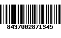 Código de Barras 8437002871345