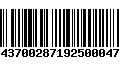 Código de Barras 8437002871925000473