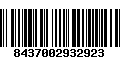 Código de Barras 8437002932923