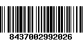 Código de Barras 8437002992026