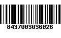 Código de Barras 8437003036026