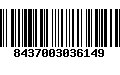 Código de Barras 8437003036149