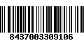 Código de Barras 8437003309106