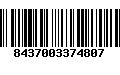 Código de Barras 8437003374807