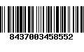 Código de Barras 8437003458552