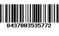 Código de Barras 8437003535772