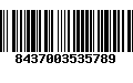 Código de Barras 8437003535789